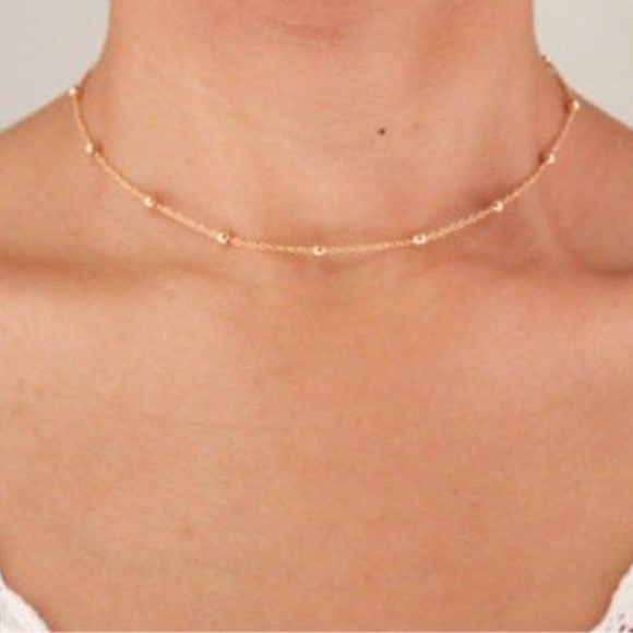 NEW Gold Dainty Choker $7 with a Dress Purchase - Picture 2 of 2